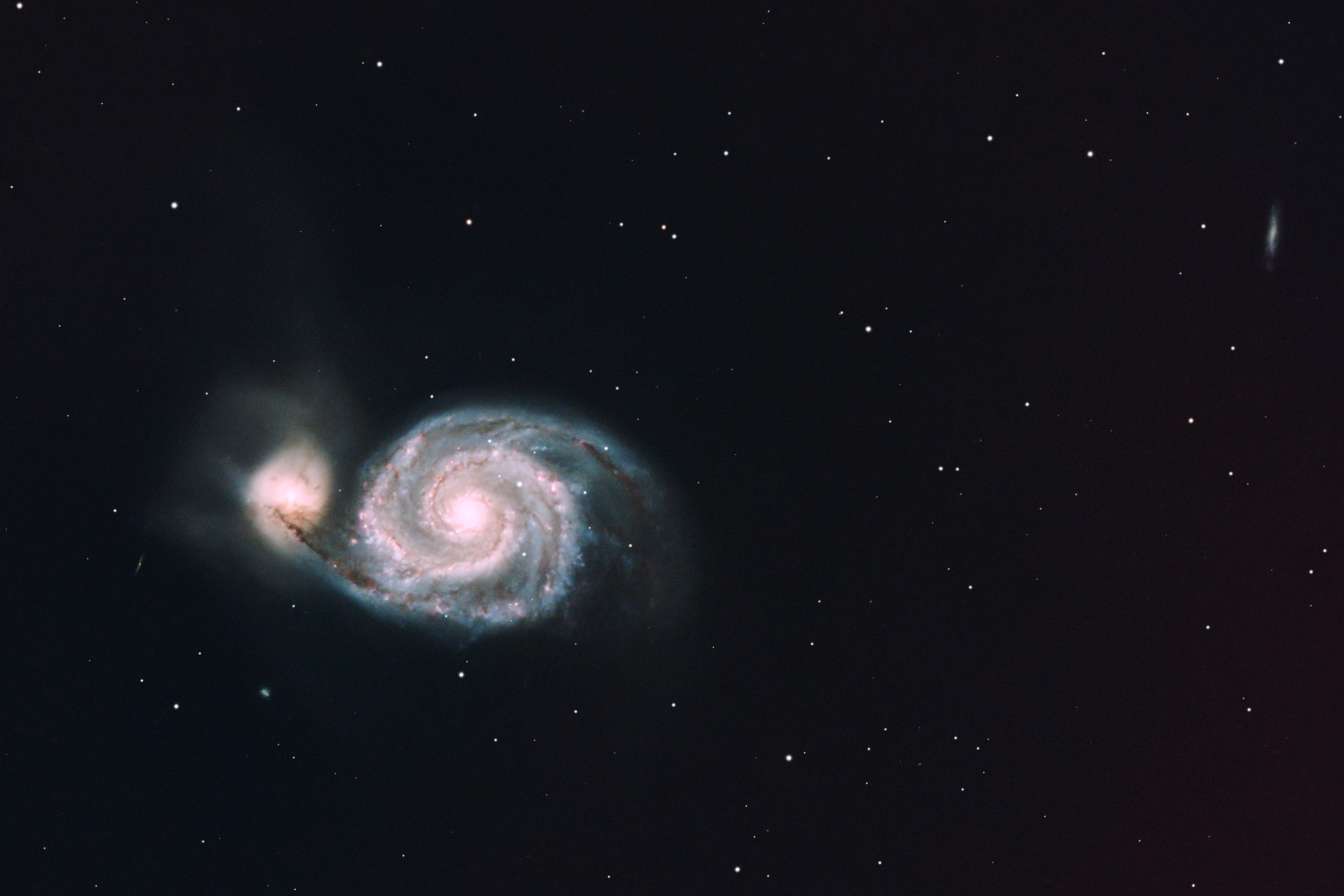 M51, galaxia del Remolino (Hα, 3 noches)